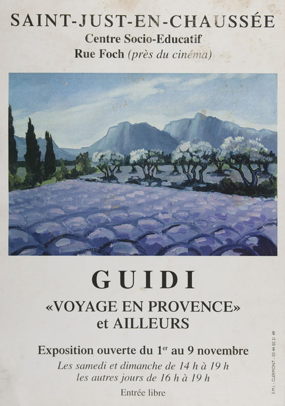 Affiche exposition Provence 1	Exhibition Poster Provence 1